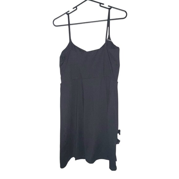 Halara Spaghetti Strap 2in1 Mini Party Buckle Dress with Shorts Sz Large Womens - Picture 5 of 9